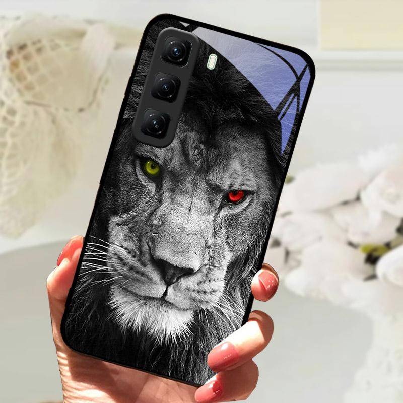 Закаленное Стекло Чехол Для Infinix Hot 60 60i Hot60 Pro Plus 60Pro Телефон Задняя Крышка Полное Покрытие Защита Линзы Чехол Fundas Etui