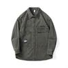 Dark Gray Japanese Retro Multi-Pocket Tooling Casual Jacket Men'S Loose Large Size Jacket Denim Trendy