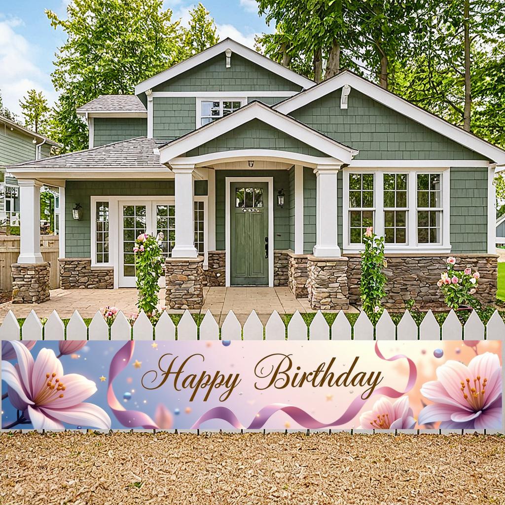 Легко повесить Баннер С Днем Рождения Праздничный Баннер Детские Принадлежности для Вечеринки Для Домашнего Декора Фотобудка Детское Мероприятие