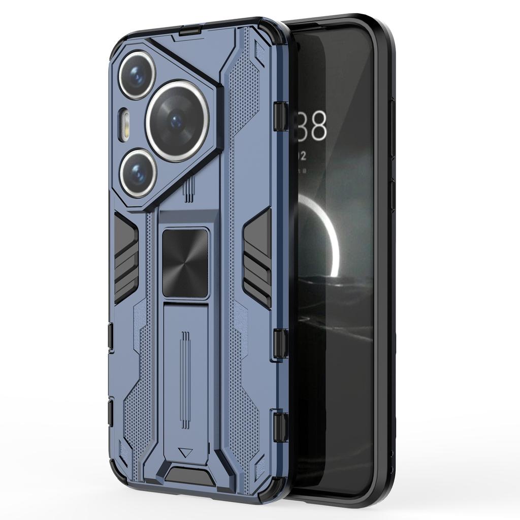 Чехол для Huawei Pura 70 Pro/Pura 70 Pro+ с подставкой, задняя крышка телефона из ПК+ТПУ