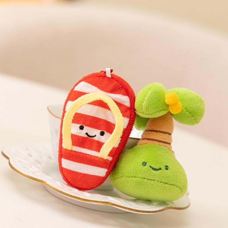 Coconut Fruit Plush Toy Keychain For Kids And Teens