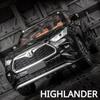 Lcqk7 1:24 Toyota HIGHLANDER Версия трамвая Металлическая литая модель Машинка Звук Свет Оттяжка Коллекция Детская игрушка Подарки