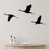 3Pcs/set Cartoon Bird Hanging Pendant Black Metal Hanging Ornaments Wild Goose Wall Pendant  Bedroom