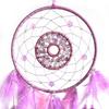 Elegant Dreamcatchers Craft with Feathered and Flower Beads Hanging Ornament for Bedroom and Living Room Wall Decors