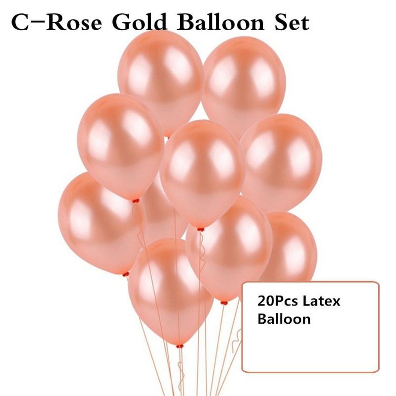 10/14/20 шт. праздничные шары с конфетти и пайетками розового золота, аксессуары, шары в форме сердца