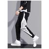 Men's Sports Pants Spring Autumn Male Loose Fitting Leggings Patchwork Running Training Casual Pants Fashion Outfit Trousers
