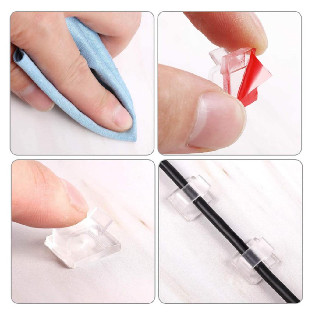 Многоразовый держатель для кабелей с сильным клеем, безопасный для детей органайзер для шнуров для стола, кухни, электроники, аккуратно организует провода