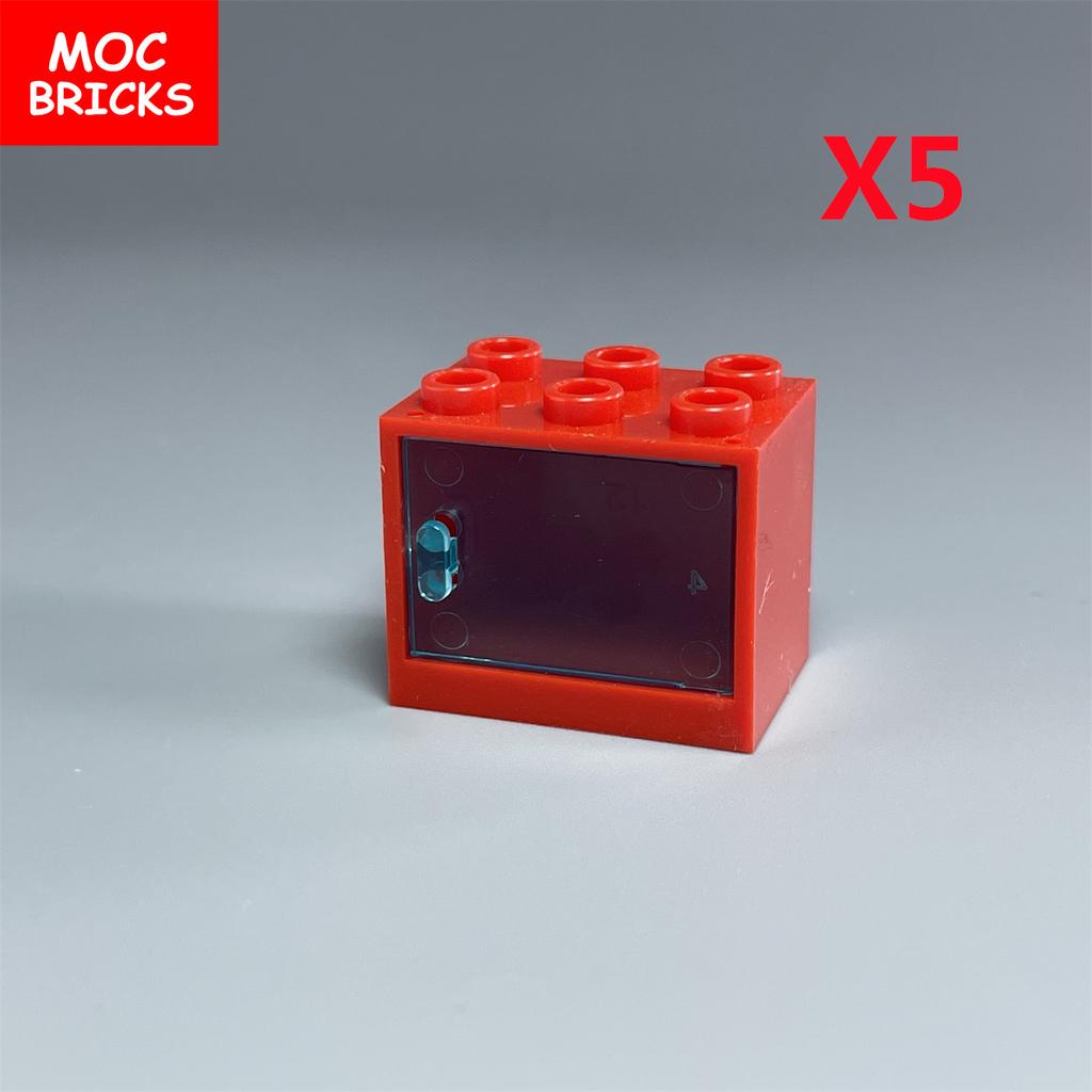 Коробка-шкафчик для кубиков MOC Контейнер 2x3x2 Шкафы Собираемые Частицы 4532 4533 Городской Дом Строительные Кирпичики Детали