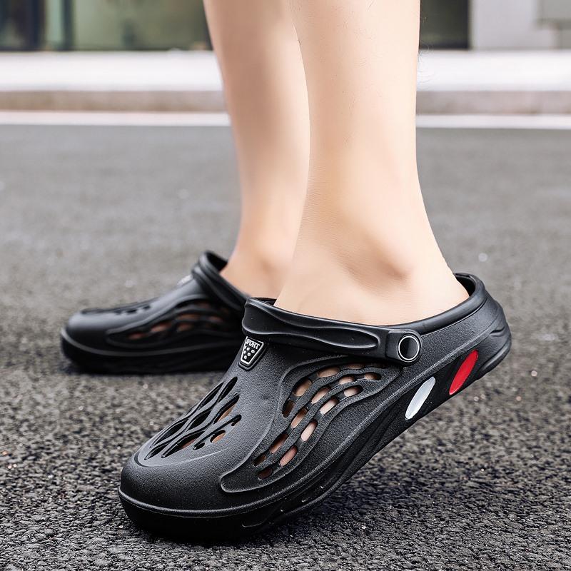 Summer Beach Sandals Couple Fashion Casual Slippers Breathable Non-Slip Outdoor Garden Shoes