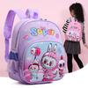 Charming Unisex Preschool Backpack In Pink Blue And Green With Cute Patterns