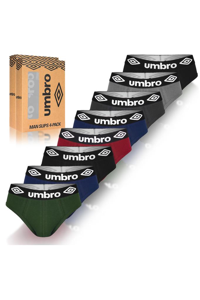 Трусы Umbro для мужчин, хлопок, набор, Bm206, 8 штук