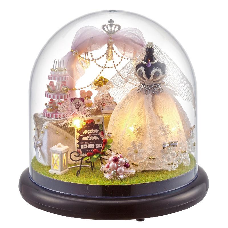 Детская 3D-головоломка ручной работы «сделай сам», музыкальная шкатулка для девочек, игрушки, бутик, подарки 14+ с музыкой