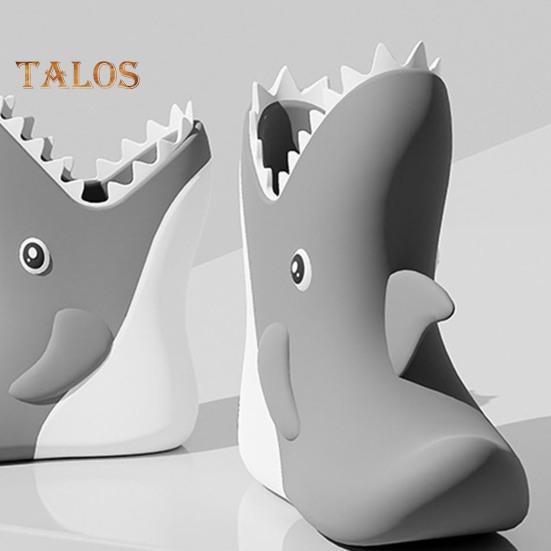 1 пара детских резиновых сапог в форме акулы и динозавра, водонепроницаемая обувь для малышей с нескользящей подошвой для мальчиков и девочек, походов и кемпинга