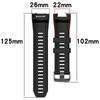 22MM 26MM For Garmin Instinct 2X Solar Wristband Quickfit Silicone Wacth Band