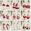 2PCS Santa Clause Xmas Ornament Ball Plastic Xmas Baubles Christmas Tree Ornament  Scene Making