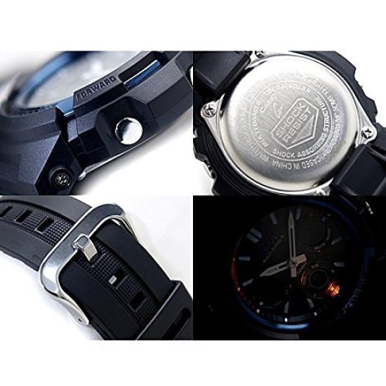 Casio G-Shock AWG-M100A-1A Tough Solar Радиоуправляемые Аналогово-Цифровые Часы Черные Водонепроницаемость 200м