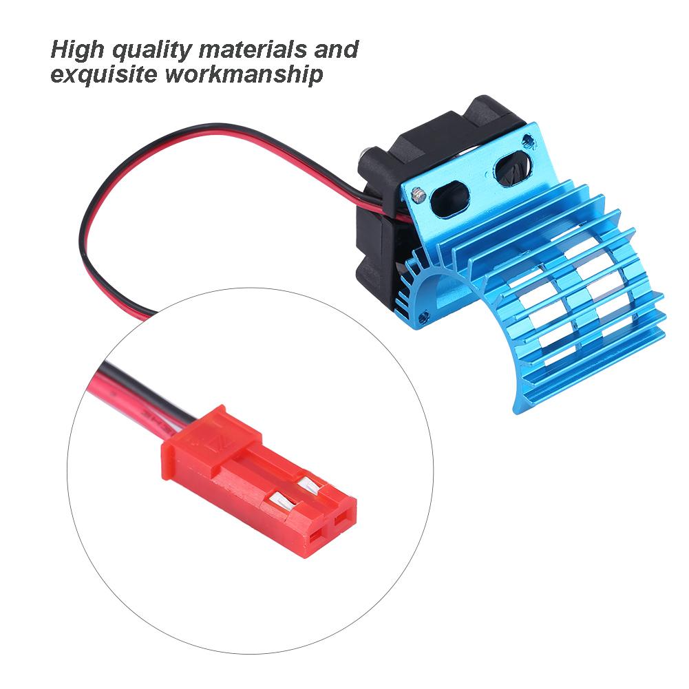 Heat Sink With Cooling Fan for 110 Scale Electric RC Car 380 390 Motor (Blue)