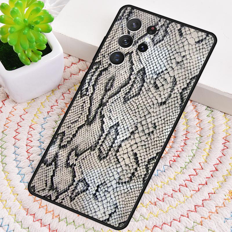 Мягкий чехол для телефона из ТПУ с текстурой змеиной кожи Для Samsung Galaxy note 10 pro S26 S25 S24 S23 S22 Ultra Plus S21 FE S20 Ударопрочный чехол