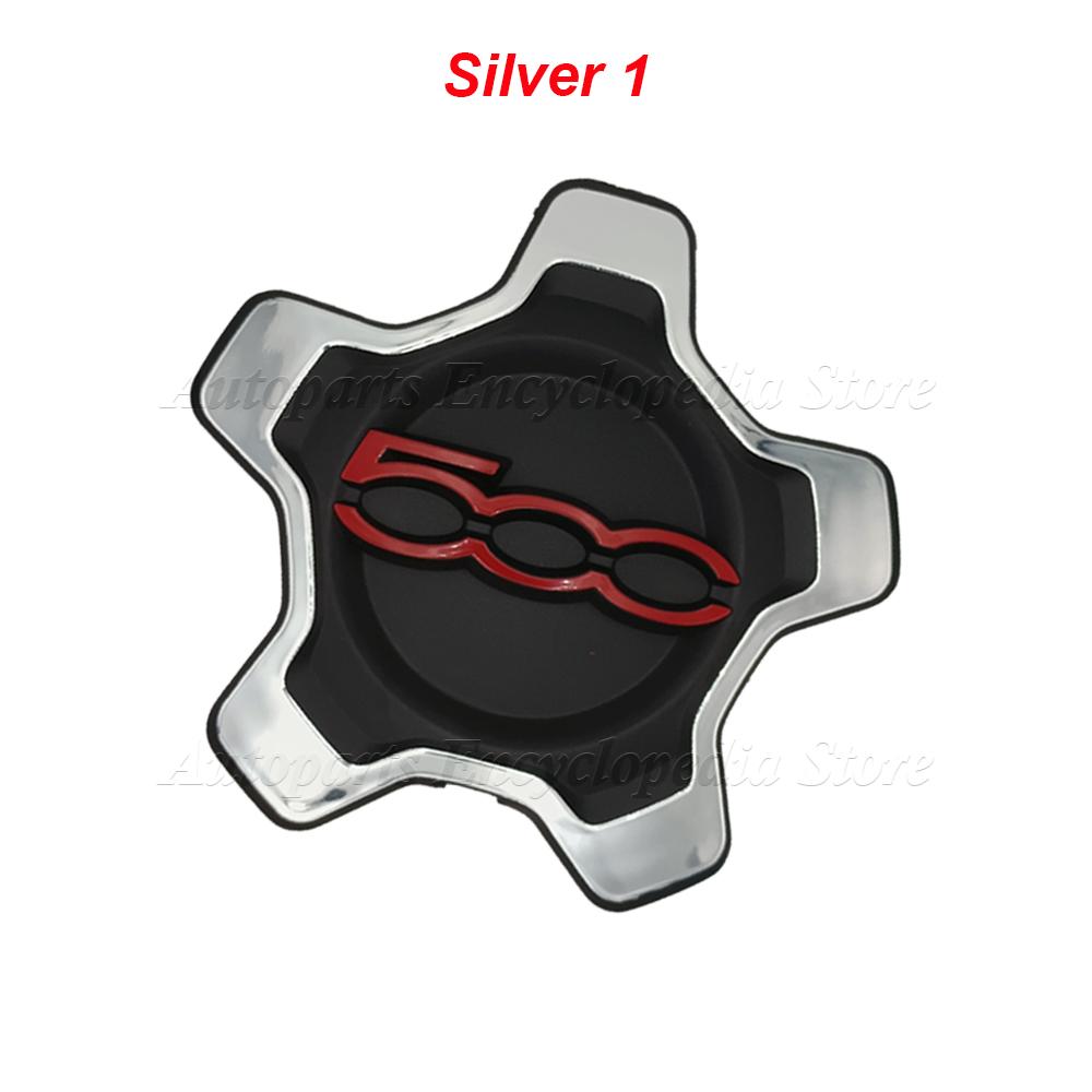 1PC Wheels Centre Hub Caps Set Dust Cover Wheel Hub For Fiat 500x 735626312 Silver/Black/Red Hubcap Cupping 735626311