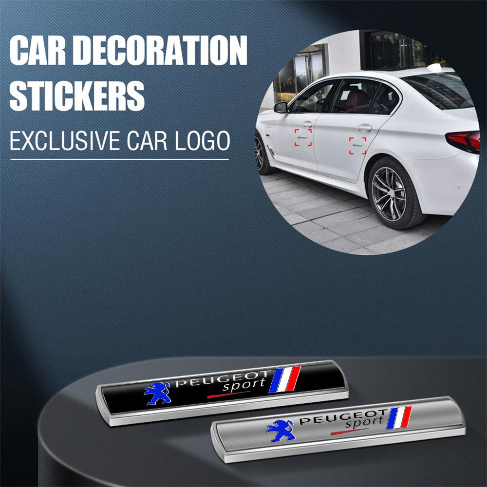 3D Metal Car Body Emblem Stickers Trunk Decoration Decal For Peugeot 206 207 208 306 307 308 508 107 408 2008 3008 Accessories