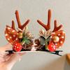 Детский рождественский ободок с головой оленя - Милый праздничный аксессуар для волос для фотографий