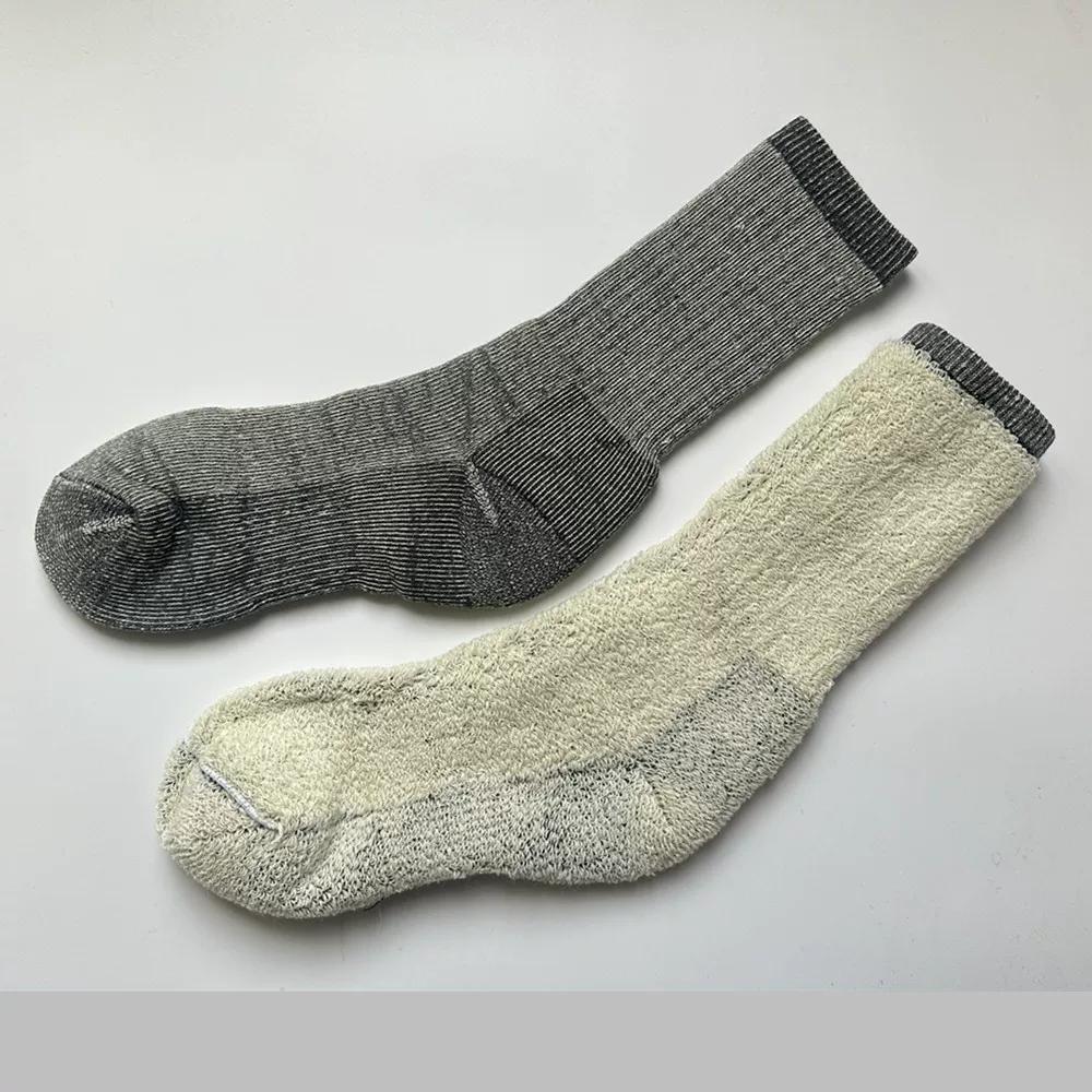 80% шерсть мериноса Осень и Зима Heattech Мужские и Женские Длинные Петлевые Extra Thick Пушистые Носки для Тренировок Уличные Снежные Холодные Носки