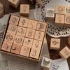 Mr. Paper Moon & Sixpence Wooden Stamp Set - 16 DIY Stationery Pieces