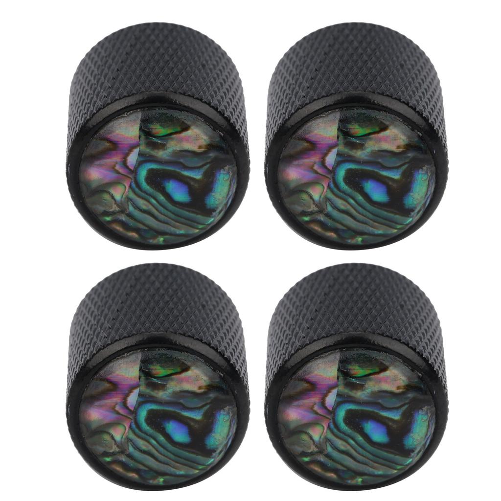 4 шт. электрическая басовая ручка купольная металлическая высококачественная оболочка инкрустированная тон регулятор громкости гитарные детали