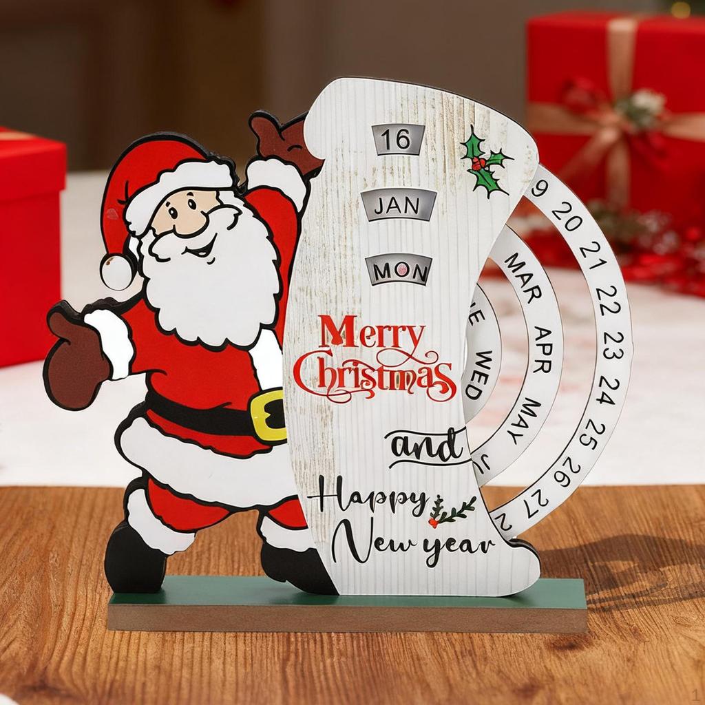 Christmas Calendar Advent Unique Date Month Weekday Decoration Xmas Decor for