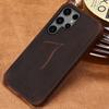 100% Cowhide Genuine PULL-UP Leather Phone Case For Samsung Galaxy S25 S24 Ultra S24 Plus S23Ultra S24Ultra S22Ultra Back Cover