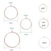 Gift Beverage Identifiers for Party,Bar Wine Rings Glass Charm Earring Hoop Material Glass Tags