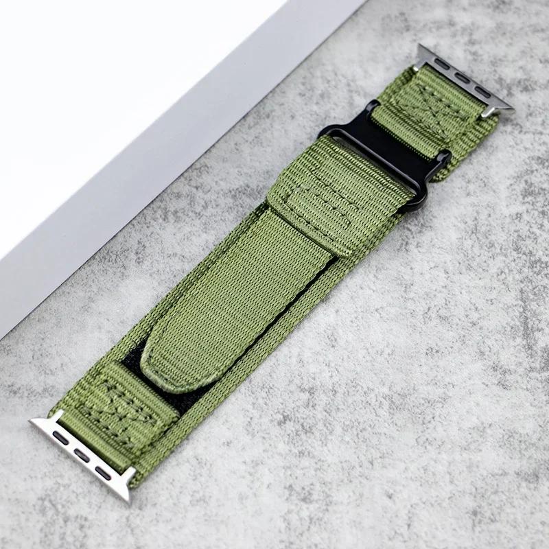 Спортивный нейлоновый ремешок-петля для Apple Watch Band ULTRA 2 49 мм 45 мм 44 мм для Iwatch Серии 9 8 7 6 5 SE 4 3 42 мм 38 мм 40 мм 41 мм
