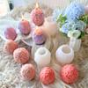 3D Relief Tulip Rose Easter Egg Candle Mold Handmade Aroma Candle Plaster Silicone Molds Flower Egg Crafts Making Supplies
