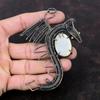 Mother Of Pearl Pendant Copper Wire Wrapped Pendant Dragon Pendant Handmade Copper Wire Jewelry Gemstone Pendant For Gift Birthstone Jewelry