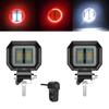 Motorcycle Headlights Round Angel Eye Additional Motorcycle Led Lights Spotlights Auxiliary Fog Lights Motorcycle Accessories
