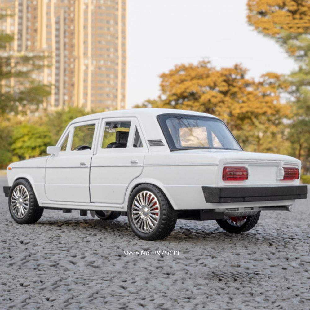 1:18 Российских LADA 2107 Niva Такси Модели Машинок Сплав Игрушки 6 Дверей Открываются Оттянуть Свет Звук Миниатюрный Транспорт Мальчики Идеальные Подарки