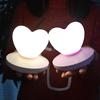 LED Touch Control Table Lamp USB Rechargable Girl Modeling Lamp Energy Saving Romantic Love Heart Sh