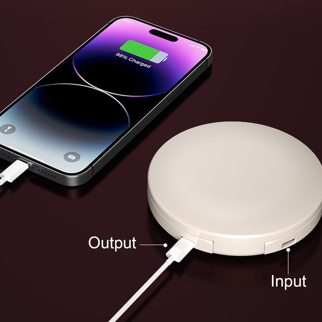 Sunscreen UV Mirror Smart Portable Compact Handheld Mini Makeup Vanity Beauty Pocket Cosmetic Travel Fill Light Home Art Deco