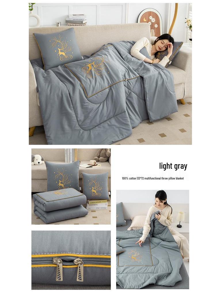 2025 Звездное небо Сика Олень Хлопковая подушка и набор одеял