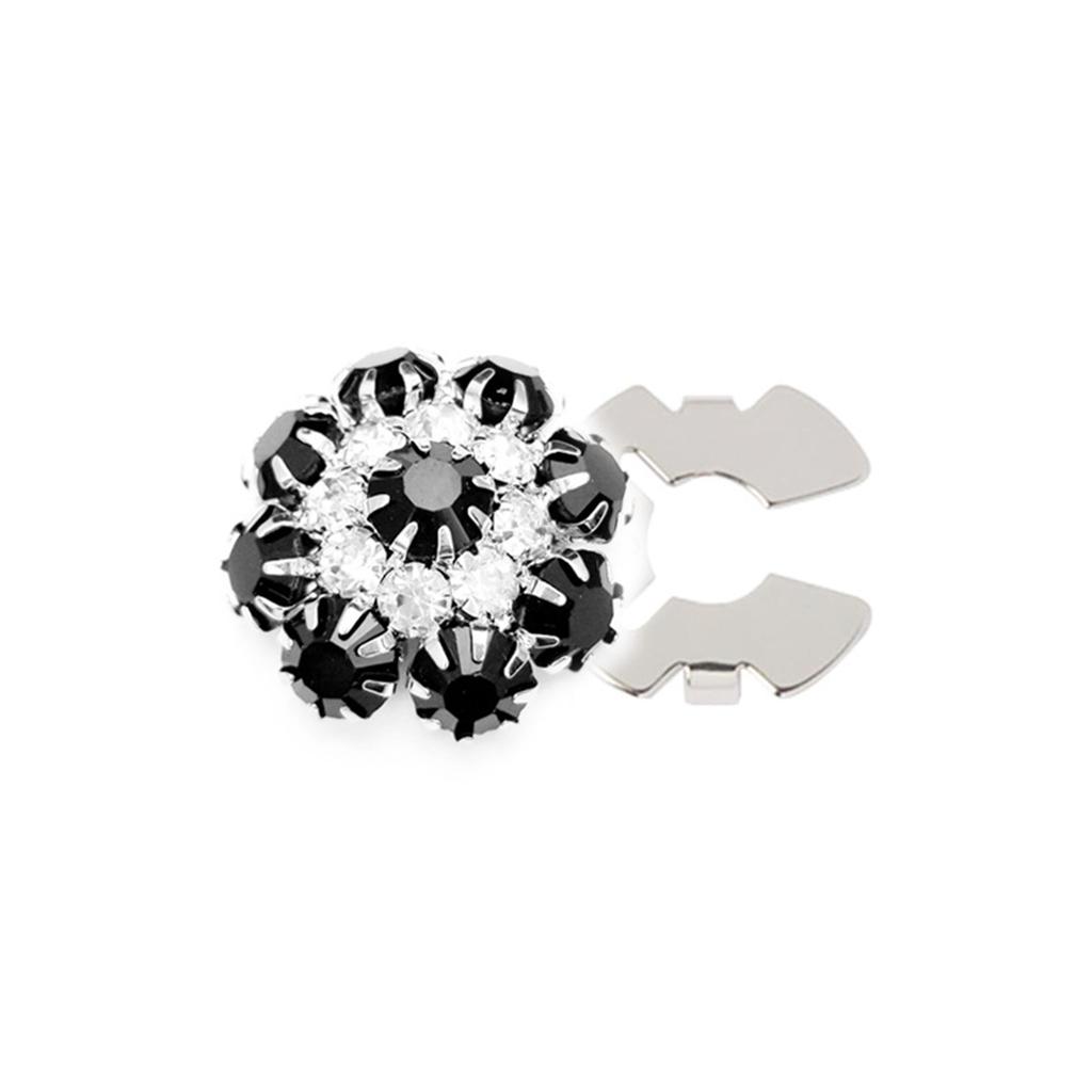 Rhinestone Button Cover Decorative Button Embellishment Button Flower Button Cover for Jewelry Craft Decoration