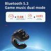 Наушники-клипсы для ушей Беспроводные наушники Bluetooth 5.3 с сенсорным управлением Одинарная гарнитура HiFi стерео спортивные наушники-вкладыши