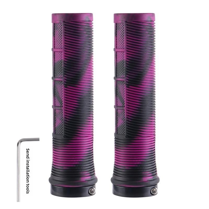 Ручка для горного велосипеда Камуфляжная резиновая Прямая Мягкая Противоскользящая Пара Ручка Руль для шоссейного велосипеда Прямой руль Противоскользящая ручка Ручка