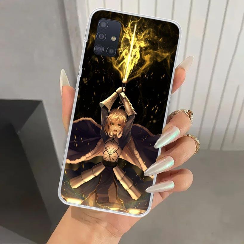 Чехол для телефона Fate Zero Stay Night Saber для Samsung Galaxy A52 A32 A22 A12 A02S A50S A30S A10S Note 20 Ultra 10 Plus S10 A31 A20 A