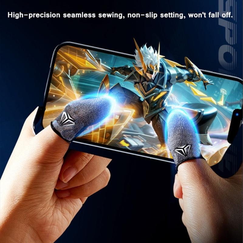 Сleeve для пальцев, влагоотводящий, дышащий, чехол для пальцев, 1/2 пары, для мобильных игр, для сенсорного экрана, перчатки для пальцев с боксом для хранения