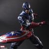 MARVEL UNIVERSE VARIANT PLAY ARTS Кай Капитан Америка подвижная окрашенная фигурка из ПВХ