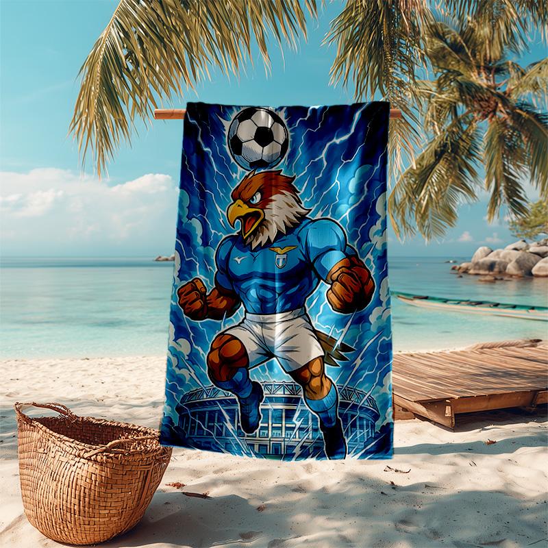 1pc Eagle Soccer Hero Cartoon Quick Dry Microfiber Bath Towel for Swimming Surfing Camping Unisex Holiday. SJT720170