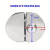 Lock Glass Door Lock For 8-12mm Thickness Frameless Double Swing Or Sliding Toughened Glass Door Glass Door Lock Silver Lock Set