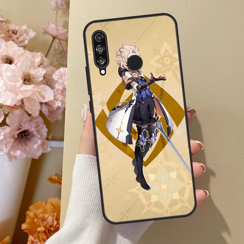 Smug Albedo Genshin Impact For Huawei Nova 11 Pro 9 10 SE Y70 Y60 Y90 Y61 Y91 Y73 Y72 12s 12i 11i 8i P30 P40 Lite Case