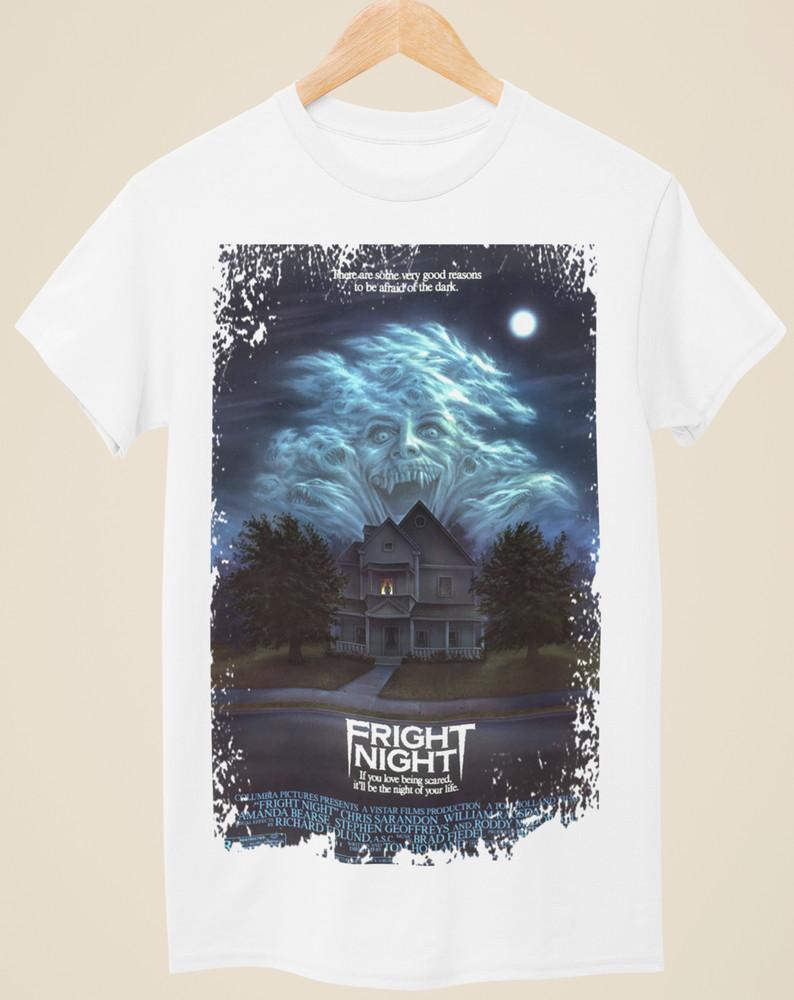 Fright Night - Movie Poster Inspired Unisex White T-Shirt Unisex T-Shirt
