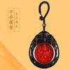 Benming Buddha Pendant Cinnabar Zodiac Pendant Guardian God Buddha Card Necklace Car Accessories Bodhisattva Samantabhadra
